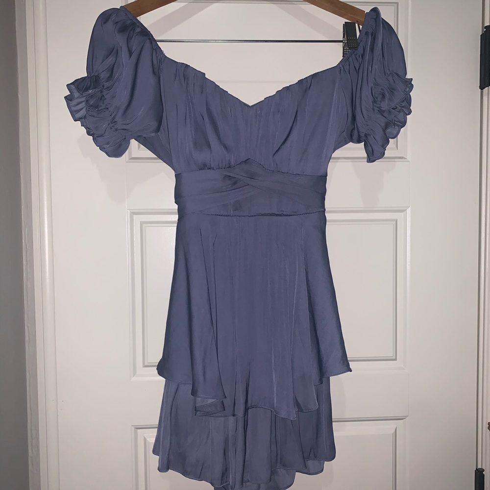 Romper tie satin dress